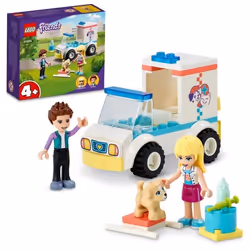 LEGO® 41694 Friends LAmbulance De La Clinique Vétérinaire Pour les Enfants de 4 Ans et Plus Jouet Mini-Poupée et Figurine de