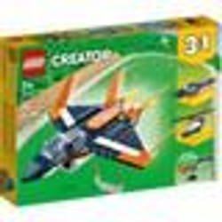 LEGO® Creator 31126 L’Avion Supersonique Jouet 3 en 1 Hélicoptère Bateau Avion