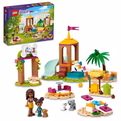 LEGO® 41698 Friends LAire De Jeu Pour Chien Jouet Pour les Enfants de 5 Ans et Plus avec Toboggan et Mini-Poupée Idée Cadeau