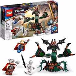 LEGO® 76207 Marvel Attaque sur le Nouvel Asgard avec Figurines de Thor des Avengers et son Marteau pour Enfants de 7 Ans et P ...