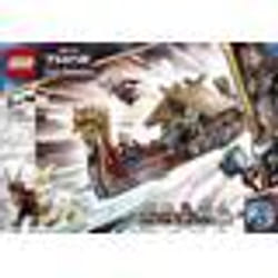 LEGO® 76208 Marvel Le Drakkar de Thor Jouet à Construire de Bateau avec Minifigurines Avengers et Stormbreaker dès 8 ans