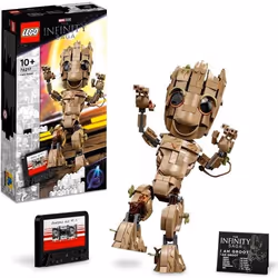LEGO 76217 Marvel Je sAppelle Groot Jouet Marvel et Figurine Bébé Groot Film Les Gardiens de la Galaxie 2 Enfants Dès 10 Ans