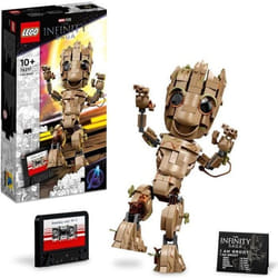 LEGO 76217 Marvel Je sAppelle Groot Jouet Marvel et Figurine Bébé Groot Film Les Gardiens de la Galaxie 2 Enfants Dès 10 Ans