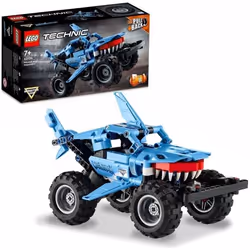 LEGO® 42134 Technic Monster Jam Megalodon Voiture Jouet pour Enfants +7 Ans 2 en 1 Truck et Low Racer Lusca à Rétrofriction