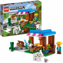 LEGO® 21184 Minecraft La Boulangerie Jouet de Village Figurines de Creeper Épée et Animal Cadeau Anniversaire dès 8 ans