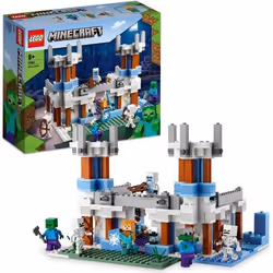 LEGO® 21186 Minecraft Le Château de Glace Jouet avec Épée en Diamant dès 8 ans avec Figurines de Squelette et Zombie