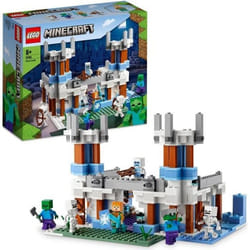 LEGO® 21186 Minecraft Le Château de Glace Jouet avec Épée en Diamant dès 8 ans avec Figurines de Squelette et Zombie