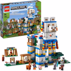 LEGO 21188 Minecraft Le Village Lama Jouet de Maison avec Figurines Animaux Mobs Minecraft et Épée Cadeau Enfants 9 Ans