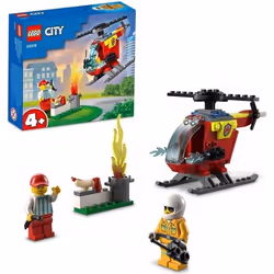 LEGO® 60318 City Fire L’Hélicoptère des Pompiers Jouet pour Filles et Garçons +4 ans Figurine Pompier et Brique de Démarrage