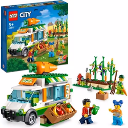 LEGO® City 60345 Le Camion de Marché des Fermiers Jouet de la Ferme Food Truck Stand