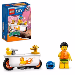 LEGO® City Stuntz La Moto de Cascade Baignoire - Jouet avec Minifigurines de Cascadeurs