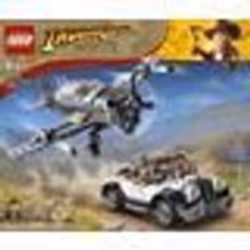 LEGO® Indiana Jones 77012 La Poursuite en Avion de Combat Jouet avec Maquette Avion et Voiture