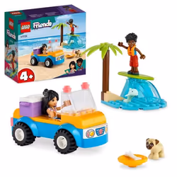 LEGO® Friends 41725 La Journée à la Plage en Buggy Jouet avec Voiture Surf et Mini-Poupées