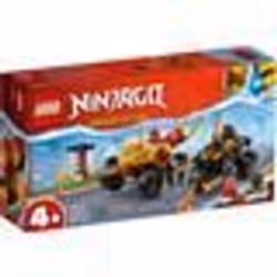 LEGO® NINJAGO 71789 Le Combat en Voiture et en Moto de Kai et Ras Jouet Enfants Dès 4 Ans