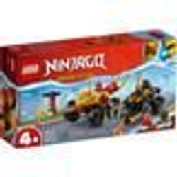 LEGO® NINJAGO 71789 Le Combat en Voiture et en Moto de Kai et Ras Jouet Enfants Dès 4 Ans