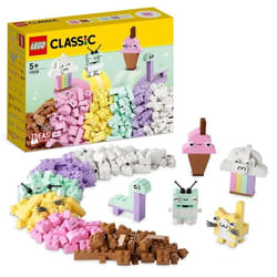 LEGO® Classic 11028 L’Amusement Créatif Pastel Jouets Briques avec Dinosaure et Chat Cadeau