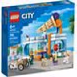 LEGO® City 60363 La Boutique du Glacier Jouet pour Enfants Dès 6 Ans avec Vélo Cargo
