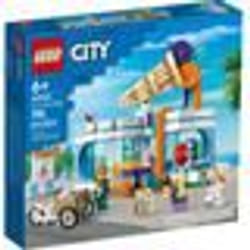 LEGO® City 60363 La Boutique du Glacier Jouet pour Enfants Dès 6 Ans avec Vélo Cargo