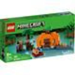 LEGO® Minecraft 21248 La Ferme Citrouille Jouet de Maison avec Figurines Steve et Sorcière