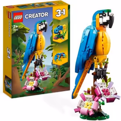 Lego Playset Creator 31136 Exotic parrot with frog and fish 3-en-1 253 Pièces