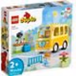 LEGO® DUPLO 10988 Le Voyage en Bus Jouet Éducatif pour Développer la Motricité Fine Enfants 2 Ans