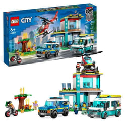 Jeux d'éveil quartier général des vehicules d urgence Lego City