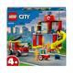 LEGO® City 60375 La Caserne et le Camion des Pompiers Jouet Véhicule d’Urgence Jeu Éducatif 4 Ans