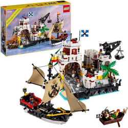 LEGO® 10320 Icons La Forteresse de l’Eldorado Kit de Maquette pour Adultes avec Bateau Pirate et 8 Minifigurines