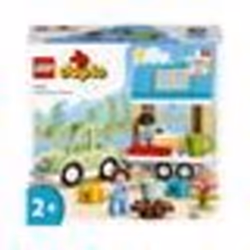LEGO DUPLO Ma Ville 10986 La Maison Familiale sur Roues - Jouet Éducatif avec Voiture et Briques
