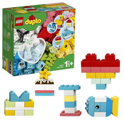 LEGO® 10909 DUPLO Classic La Boîte Coeur Premier Set Jouet Educatif Briques de construction pour Bébé 1 an et demi