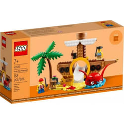 Jeux de construction - LEGO - L’AIRE DE JEUX DU BATEAU PIRATE - Blanc - Plastique - A monter soi-même