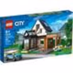 LEGO® City 60398 Maison Familiale et Voiture Électrique Jouet de Maison de Poupée