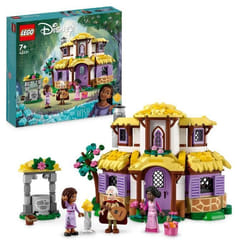 LEGO® Disney Wish 43231 La Chaumière d’Asha Maison de Poupées avec Mini Poupées Asha Sakina et Sabino et Figurine Star
