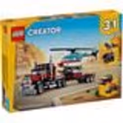LEGO® 31146 Creator 3en1 Le Camion Remorque avec Hélicoptère Jouet dHélicoptère et Camion Avion et Camion-Citerne