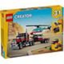 LEGO® 31146 Creator 3en1 Le Camion Remorque avec Hélicoptère Jouet dHélicoptère et Camion Avion et Camion-Citerne