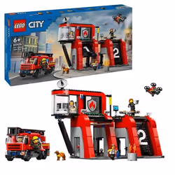 Lego Playset 60414 Fire station with Fire engine