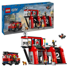 Lego Playset 60414 Fire station with Fire engine