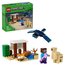 LEGO® 21251 Minecraft L’Expédition de Steve dans le Désert Jouet de Jeu Vidéo Biome avec Maison et Figurines