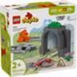 LEGO DUPLO Ma ville 10425 Set dextension : Les rails et le tunnel du train - Jouet enfant