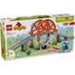 LEGO DUPLO Ma ville 10426 Set dextension : Les rails et le pont du train - Jouets déveil