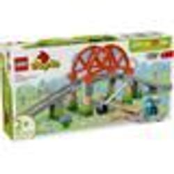 LEGO DUPLO Ma ville 10426 Set dextension : Les rails et le pont du train - Jouets déveil