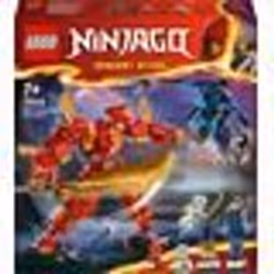 LEGO® 71808 NINJAGO Le Robot Élémentaire du Feu de Kai Jouet Ninja avec Figurine Personnalisable Plus Minifigurines Kai et Za ...