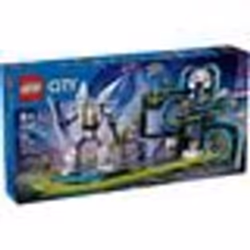 LEGO® City 60421 Le parc d’attractions de Robot World - Jeux de fête foraine enfant 8 ans