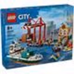LEGO® City 60422 Le port et le navire marchand jouet de construction à partir de 8 ans