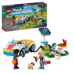 LEGO® 42609 Friends La Voiture Électrique et la Borne de Recharge  Jouet de Voiture avec les Figurines Nova et Zac