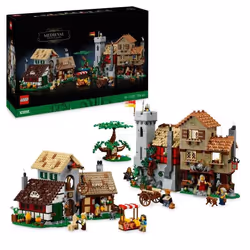 LEGO® Icons 10332 Exclu Cdiscount La place de la ville médiévale - Décoration dintérieur pour adultes