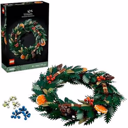 Décoration - LEGO - Icons Grinalda - Couronne de vacances - Multicolore - À monter soi-même