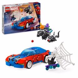 LEGO® Marvel 76279 La voiture de course de Spider Man contre le Bouffon Vert venomisé