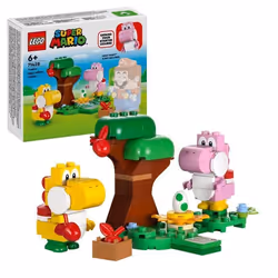 LEGO® 71428 Super Mario Ensemble dExtension Forêt de Yoshi Jouet pour Enfants avec 2 Figurines Yoshi