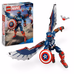LEGO Marvel 76296 Figurine du nouveau Captain America à construire - Jeu de rôle dès 8 ans